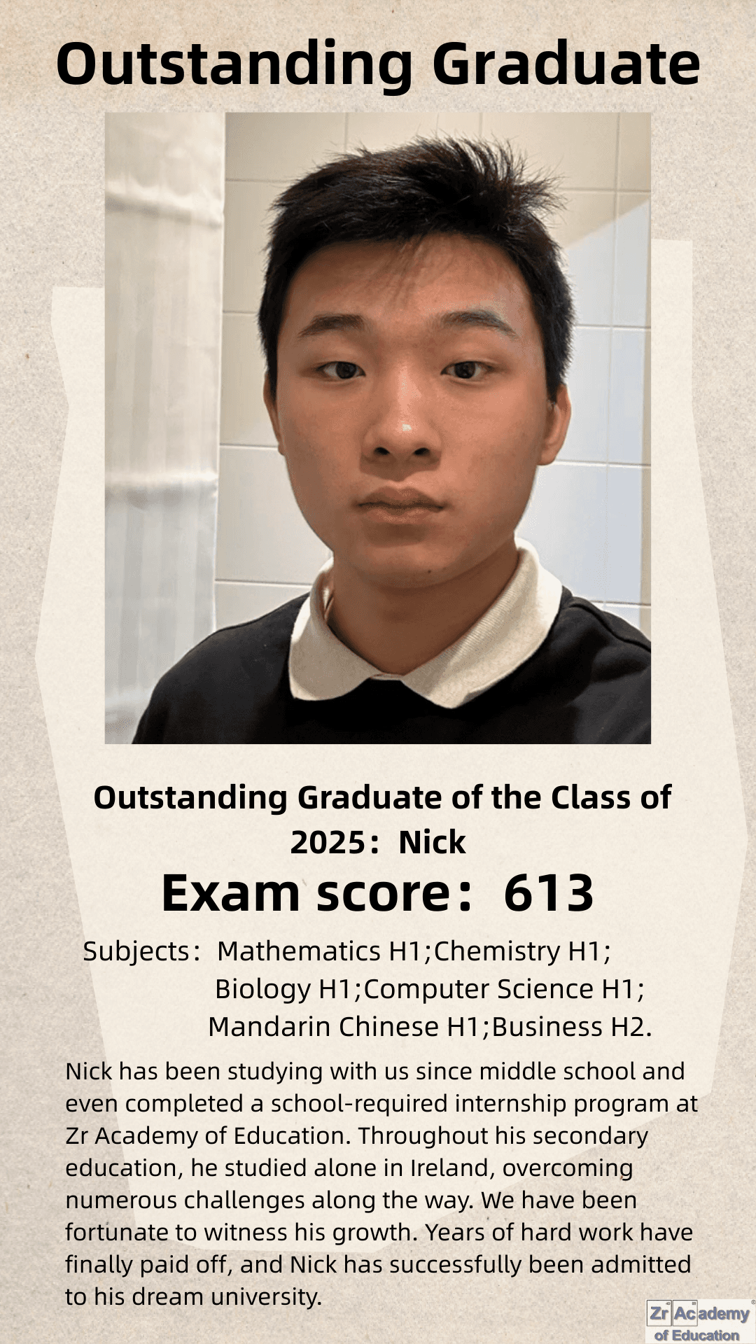 Zr Academy alumni success story 8